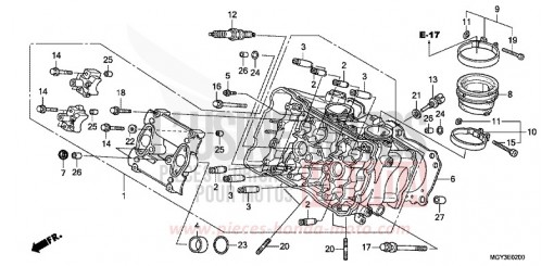 CULASSE (AVANT) VFR800XB de 2011